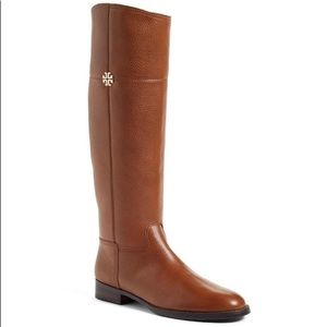 New Tori Burch wide Calf brown boots